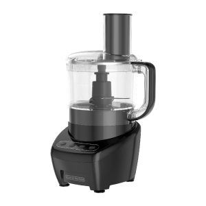 3-in-1 Easy Assembly 8-Cup Food Processor, Black